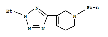(9CI)-3-(2-乙基-2H-四唑-5-基)-1,2,5,6-四氫-1-丙基-吡啶結構式_732963-48-3結構式