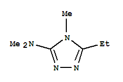 (9ci)-5-乙基-n,n,4-三甲基-4H-1,2,4-噻唑-3-胺結構式_733698-87-8結構式