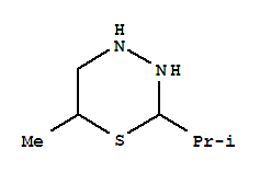 (9ci)-四氫-6-甲基-2-(1-甲基乙基)-2H-1,3,4-噻二嗪結構式_73419-16-6結構式