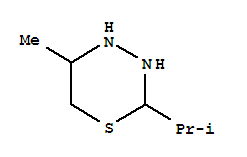 (9ci)-四氫-5-甲基-2-(1-甲基乙基)-2H-1,3,4-噻二嗪結構式_73419-21-3結構式