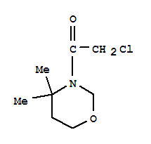 (9ci)-3-(氯乙酰基)四氫-4,4-二甲基-2H-1,3-噁嗪結(jié)構(gòu)式_73512-51-3結(jié)構(gòu)式