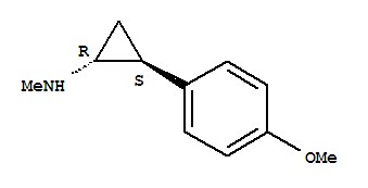 (1r,2s)-(9ci)-2-(4-甲氧基苯基)-n-甲基-環(huán)丙胺結(jié)構(gòu)式_736127-22-3結(jié)構(gòu)式