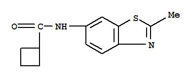 (9ci)-n-(2-甲基-6-苯并噻唑)-環(huán)丁烷羧酰胺結(jié)構(gòu)式_736149-86-3結(jié)構(gòu)式