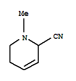 (9ci)-1,2,5,6-四氫-1-甲基-2-吡啶甲腈結(jié)構(gòu)式_73657-66-6結(jié)構(gòu)式