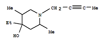(9ci)-1-(2-丁炔基)-4-乙基-2,5-二甲基-4-羥基哌啶結(jié)構(gòu)式_736865-39-7結(jié)構(gòu)式