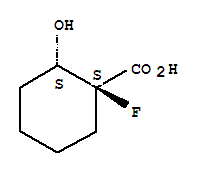 反式-(9ci)-1-氟-2-羥基-環(huán)己烷羧酸結構式_736906-86-8結構式
