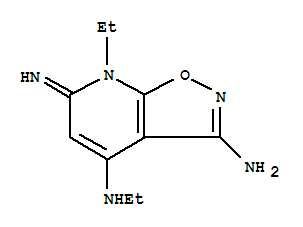 (9ci)-n4,7-二乙基-6,7-二氫-6-亞氨基-異噁唑并[5,4-b]吡啶-3,4-二胺結(jié)構(gòu)式_737754-41-5結(jié)構(gòu)式