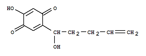 2,5-Cyclohexadiene-1,4-dione,2-hydroxy-5-(1-hydroxy-4-pentenyl)-(9ci)Structure,73827-93-7Structure 2,5-Cyclohexadiene-1,4-dione,2-hydroxy-5-(1-hydroxy-4-pentenyl)-(9ci) Structure,73827-93-7Structure