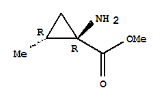(1r-trans)-(9ci)-1-氨基-2-甲基-環(huán)丙烷羧酸甲酯結(jié)構(gòu)式_738554-17-1結(jié)構(gòu)式