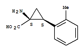 順式-(9ci)-1-氨基-2-(2-甲基苯基)-環(huán)丙烷羧酸結(jié)構(gòu)式_739326-63-7結(jié)構(gòu)式