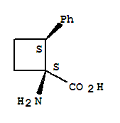 (1r,2r)-rel-(9ci)-1-氨基-2-苯基-環(huán)丁烷羧酸結(jié)構(gòu)式_740733-77-1結(jié)構(gòu)式