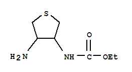 (9ci)-(4-氨基四氫-3-噻吩)-氨基甲酸乙酯結(jié)構(gòu)式_740738-23-2結(jié)構(gòu)式