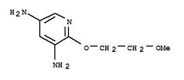 (9ci)-2-(2-甲氧基乙氧基)-3,5-吡啶二胺結(jié)構(gòu)式_740772-31-0結(jié)構(gòu)式