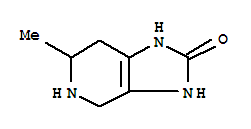 (9ci)-1,3,4,5,6,7-六氫-6-甲基-2H-咪唑并[4,5-c]吡啶-2-酮結(jié)構(gòu)式_741209-73-4結(jié)構(gòu)式