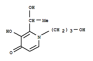 (9ci)-3-羥基-2-(1-羥基乙基)-1-(3-羥基丙基)-4(1H)-吡啶酮結(jié)構(gòu)式_741236-72-6結(jié)構(gòu)式