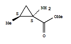反式-(9ci)-1-氨基-2-甲基-環(huán)丙烷羧酸甲酯結(jié)構(gòu)式_741649-07-0結(jié)構(gòu)式
