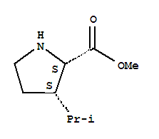 (3s)-(9ci)-3-(1-甲基乙基)-L-脯氨酸甲酯結(jié)構(gòu)式_741662-55-5結(jié)構(gòu)式