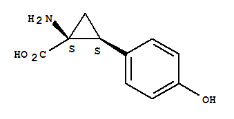 順式-(9ci)-1-氨基-2-(4-羥基苯基)-環(huán)丙烷羧酸結(jié)構(gòu)式_74214-39-4結(jié)構(gòu)式
