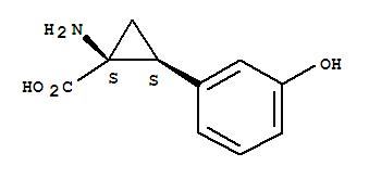 順式-(9ci)-1-氨基-2-(3-羥基苯基)-環(huán)丙烷羧酸結(jié)構(gòu)式_74214-40-7結(jié)構(gòu)式