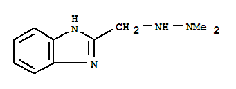 (9ci)-2-[(2,2-二甲基肼基)甲基]-1H-苯并咪唑結(jié)構(gòu)式_74227-80-8結(jié)構(gòu)式