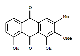 1,8-Dihydroxy-2-methoxy-3-methyl-anthraquinoneStructure,74272-75-6Structure 1,8-Dihydroxy-2-methoxy-3-methyl-anthraquinone Structure,74272-75-6Structure