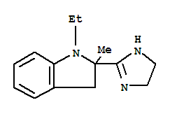 (9ci)-2-(4,5-二氫-1H-咪唑-2-基)-1-乙基-2,3-二氫-2-甲基-1H-吲哚結(jié)構(gòu)式_745751-07-9結(jié)構(gòu)式