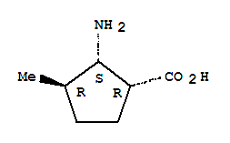 (1r,2s,3r)-rel-(9ci)-2-氨基-3-甲基環(huán)戊烷羧酸結(jié)構(gòu)式_745765-87-1結(jié)構(gòu)式