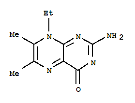 (9ci)-2-氨基-8-乙基-6,7-二甲基-4(8H)-蝶啶酮結(jié)構(gòu)式_746556-62-7結(jié)構(gòu)式