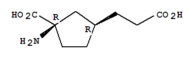 順式-(9ci)-3-氨基-3-羧基-環(huán)戊烷丙酸結(jié)構(gòu)式_746582-42-3結(jié)構(gòu)式