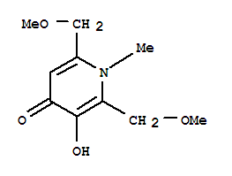 (9ci)-3-羥基-2,6-雙(甲氧基甲基)-1-甲基-4(1H)-吡啶酮結構式_746599-88-2結構式