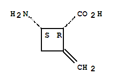 (1r,2s)-rel-(9ci)-2-氨基-4-亞甲基-環(huán)丁烷羧酸結(jié)構(gòu)式_748129-30-8結(jié)構(gòu)式
