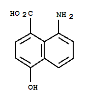 1-Naphthalenecarboxylicacid,8-amino-4-hydroxy-(9ci)Structure,748131-07-9Structure 1-Naphthalenecarboxylicacid,8-amino-4-hydroxy-(9ci) Structure,748131-07-9Structure
