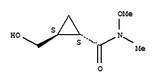 (1s,2s)-(9ci)-2-(羥基甲基)-n-甲氧基-n-甲基-環(huán)丙烷羧酰胺結(jié)構(gòu)式_749885-67-4結(jié)構(gòu)式