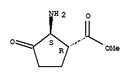 反式-(9ci)-2-氨基-3-氧代-環(huán)戊烷羧酸甲酯結(jié)構(gòu)式_750544-68-4結(jié)構(gòu)式