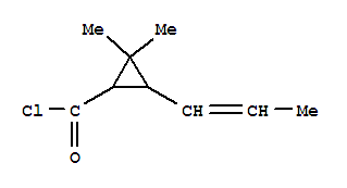 (9ci)-2,2-二甲基-3-(1-丙烯基)-環(huán)丙烷羰酰氯結(jié)構(gòu)式_75077-08-6結(jié)構(gòu)式