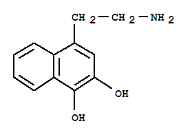 (9ci)-4-(2-氨基乙基)-1,2-萘二醇結(jié)構(gòu)式_753394-43-3結(jié)構(gòu)式