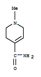 (9ci)-1,2,3,6-四氫-1-甲基-4-吡啶羧酰胺結(jié)構(gòu)式_75532-96-6結(jié)構(gòu)式