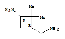 順式-(9ci)-3-氨基-2,2-二甲基-環(huán)丁烷甲胺結(jié)構(gòu)式_757139-71-2結(jié)構(gòu)式
