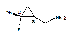 (1r,2r)-rel-(9ci)-2-氟-2-苯基-環(huán)丙烷甲胺結(jié)構(gòu)式_757181-90-1結(jié)構(gòu)式