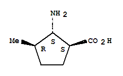 (1s,2s,3r)-(9ci)-2-氨基-3-甲基-環(huán)戊烷羧酸結(jié)構(gòu)式_757186-25-7結(jié)構(gòu)式