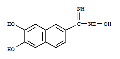 2-Naphthalenecarboximidamide,n,6,7-trihydroxy-Structure,757902-26-4Structure 2-Naphthalenecarboximidamide,n,6,7-trihydroxy- Structure,757902-26-4Structure