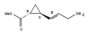 2-(3-氨基-1-丙烯基)-環(huán)丙烷羧酸甲酯結(jié)構(gòu)式_757917-35-4結(jié)構(gòu)式