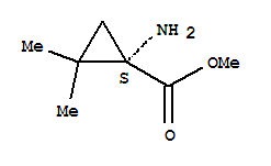 (1s)-(9ci)-1-氨基-2,2-二甲基-環(huán)丙烷羧酸甲酯結(jié)構(gòu)式_758684-39-8結(jié)構(gòu)式