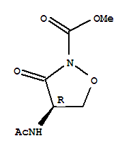 (r)-(9ci)-4-(乙?；被?-3-氧代-2-異噁唑啉羧酸甲酯結(jié)構(gòu)式_75975-46-1結(jié)構(gòu)式