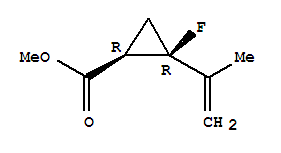 2-氟-2-(1-甲基乙烯)-環(huán)丙烷羧酸甲酯結(jié)構(gòu)式_760179-39-3結(jié)構(gòu)式