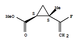 2-(1-氟乙烯)-2-甲基-環(huán)丙烷羧酸甲酯結(jié)構(gòu)式_760179-40-6結(jié)構(gòu)式