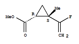 2-(1-氟乙烯)-2-甲基-環(huán)丙烷羧酸甲酯結(jié)構(gòu)式_760179-41-7結(jié)構(gòu)式