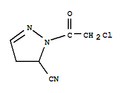 1H-pyrazole-5-carbonitrile, 1-(chloroacetyl)-4,5-dihydro-(9ci) Structure,761414-68-0Structure