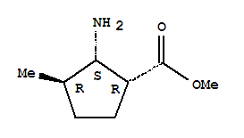 (1alpha,2alpha,3beta)-2-氨基-3-甲基-環(huán)戊烷羧酸甲酯結(jié)構(gòu)式_762214-05-1結(jié)構(gòu)式
