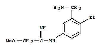(9ci)-n-[3-(氨基甲基)-4-乙基苯基]-2-甲氧基-鹽酸乙脒結構式_762222-49-1結構式